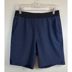 TEN THOUSAND The Interval Short 9'' Lined Navy Blue Men Medium Performance Gym